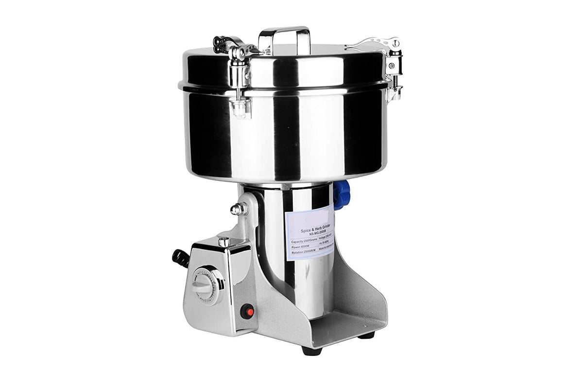 Kiran Enterprises 4000W Spices Grinder, Silver