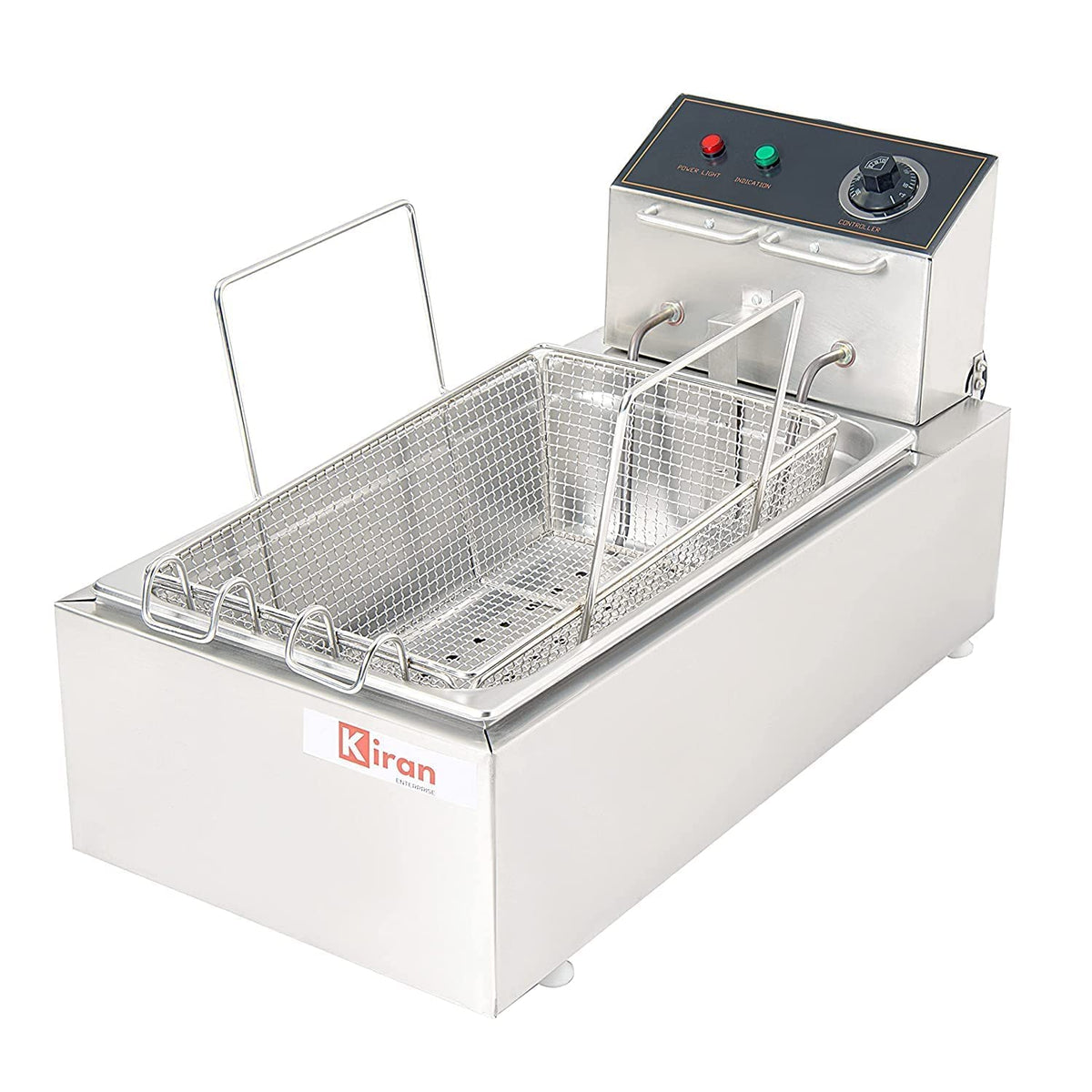 Kiran Enterprises 23 Liter Deep Fryer Vertical Electric with Basket 23 Liter Capacity Electric Deep Fryer