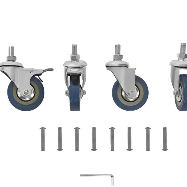 SS Rectangle Laundry Trolley with Linen Bag