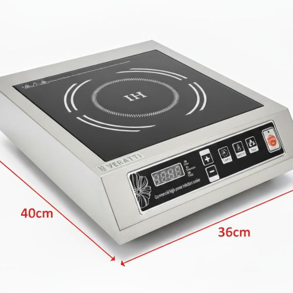 Kiran Full SS Premium Induction - k1 | 3500W | Square | Flat Base | Switch Model