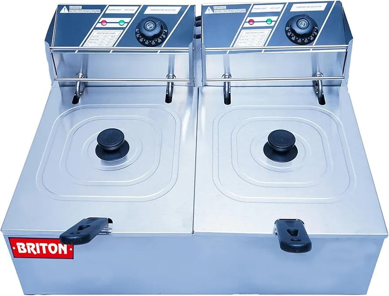 8+8-Litre Double Pan Electric Fryer