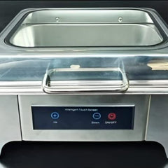 Chafing Dish Square 6L with Hydraulic Soft Close. Inbuilt Heater & Digital Temperature Controller - SS PLAIN