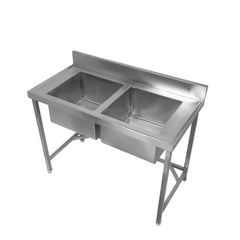 Double Bowl Commercial Stainless Steel Sink
