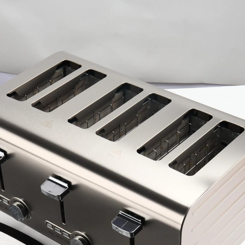 Electric Commercial 6 Slice Eco Pop-Up Toaster