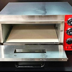 Electric Regular Pizza Oven with Stone + Inner & Outer Thermocol Packing - HS1S Single (16 x 16