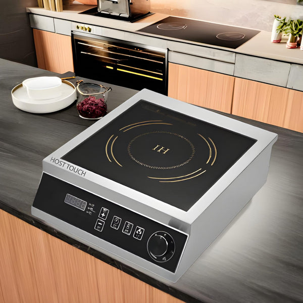 Kiran Full SS Induction - | 3500W | Square | Flat Base | Switch + Knob Model