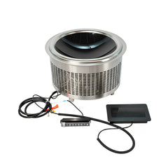 Kiran Full SS Premium Induction - 400 | 8000W | Round | Wok Base | Digital Model