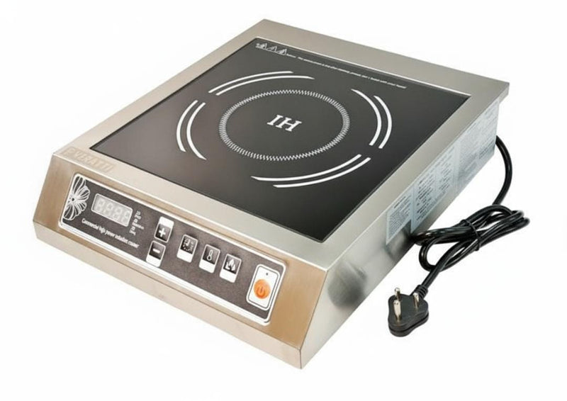 Kiran Full SS Premium Induction - k1 | 3500W | Square | Flat Base | Switch Model