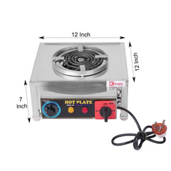 kiran G-Coil Hot Plate/ Electric stove- 2000 Watt Induction Cooktop (Silver, Push Button)