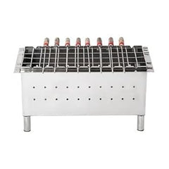 KIRAN ENTERPRISES Charcoal Barbecue Grill Dual Stainless Steel Body, Free Standing