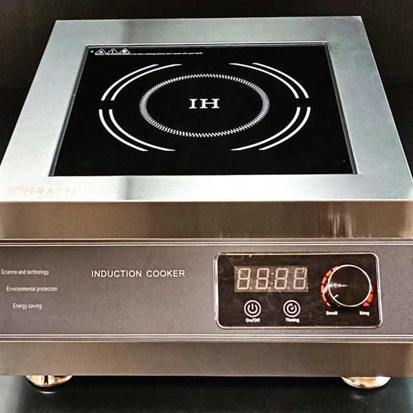 Kiran Full SS Premium Induction - K8 |  5000W |  Square |  Flat Base |  Touchscreen +  Switch  Model