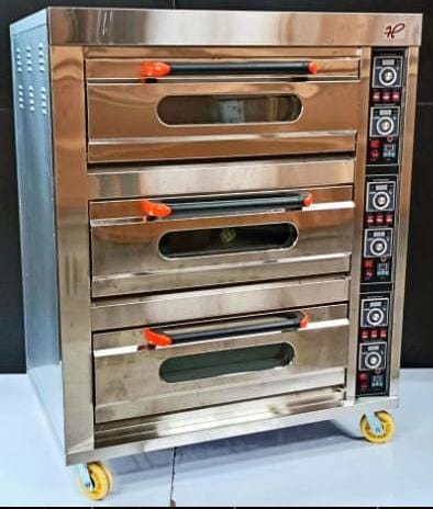 Electric Premium Oven 3 Deck 6 Tray (3D6T)-Without Stone