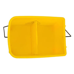 MS Handle Single Bucket Mop Wringer Trolley-20L | Virgin Plastic Body