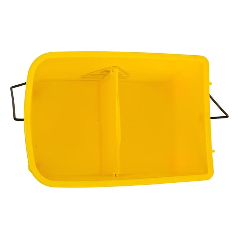 MS Handle Single Bucket Mop Wringer Trolley-20L | Virgin Plastic Body