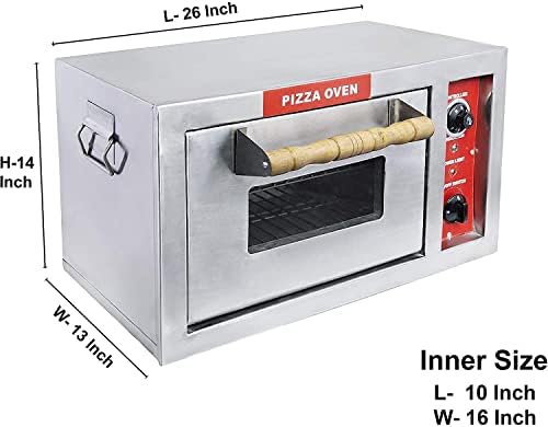 Kiran Enterprise 4 Pizza'S Oven Suitable For Restaurants,Hotels&Commercial Purpose (4 Pizza Oven) (45 Liters,Multicolour),3 Kilowatts