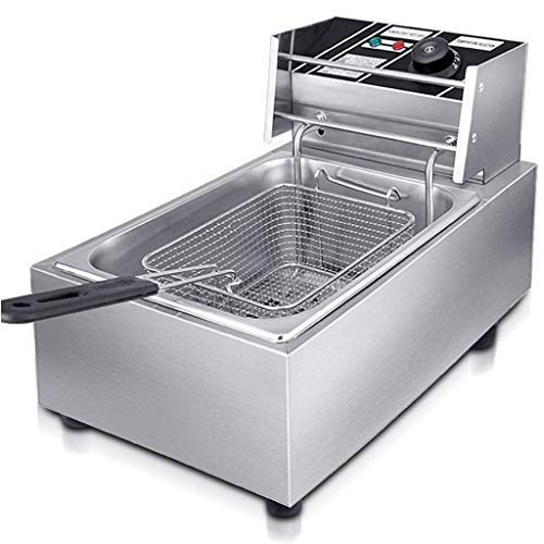 KIRAN ENTERPRISES 6 Litre Electric Deep Fryer Machine with Copper Heater & Temperature Control