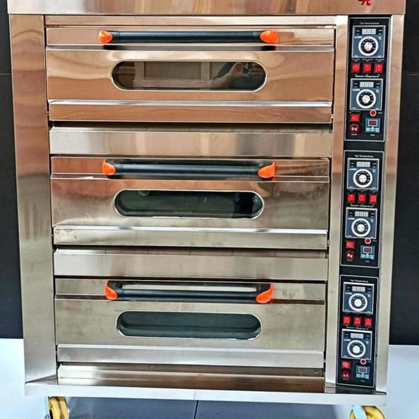 Electric Premium Oven 3 Deck 6 Tray (3D6T)-Without Stone