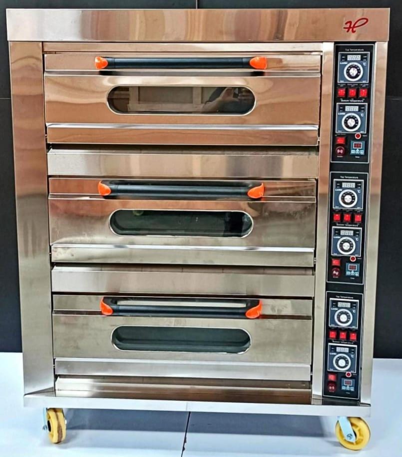 Electric Premium Oven 3 Deck 6 Tray (3D6T)-Without Stone