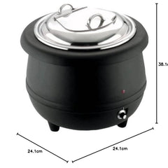 Kiran Enterprises Commercial Electric Soup Kettle Warmer - 10.5 Quart