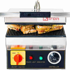 KIRAN ENTERPRISES Premium Range 2 Step 4 Slice Sandwich Griller For Hotels And Restaurants, 2500 Watts, White