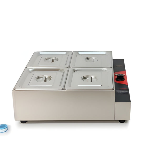 Electric Bain Marie without Glass - 4 Compartments ( 4 GN Pans of 1/2 150mm ~8.5L/Pan )