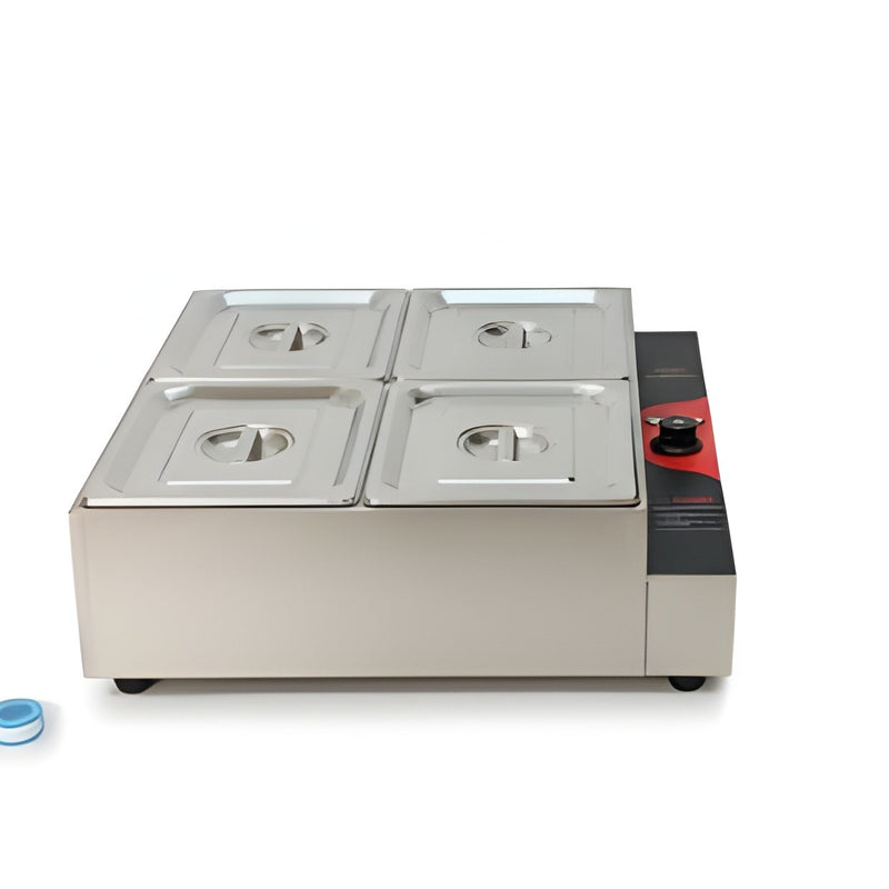 Electric Bain Marie without Glass - 4 Compartments ( 4 GN Pans of 1/2 150mm ~8.5L/Pan )