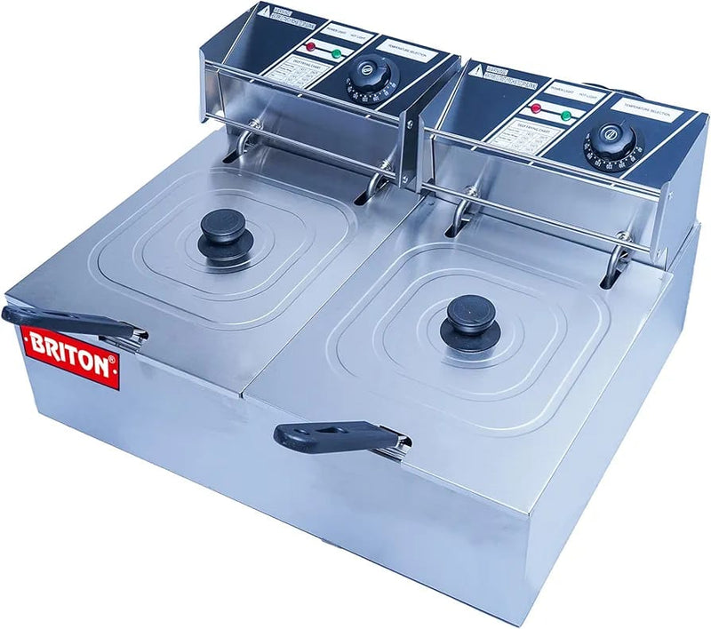 8+8-Litre Double Pan Electric Fryer