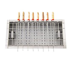 KIRAN ENTERPRISES Charcoal Barbecue Grill Dual Stainless Steel Body, Free Standing