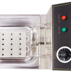 Kiran Enterprise Stainless Steel Electric 8 Liter Deep Fryer for Restaurant and Kitchen and  commercial Use