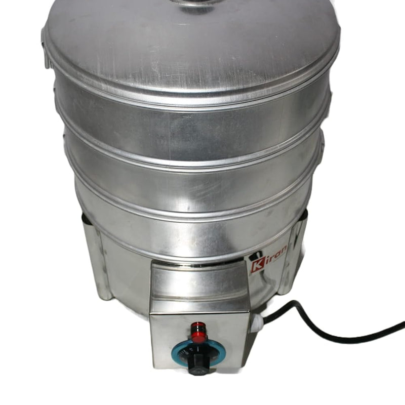 Kiran Enterprises Premium Aluminium Momos Maker & Steamer with Handles, Durable 3 Tier Steamer for Cooking, Suitable for Home, Hotels, Restaurant