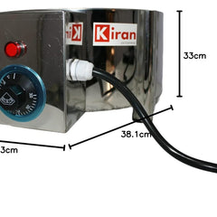Kiran Enterprises Premium Aluminium Momos Maker & Steamer with Handles, Durable 3 Tier Steamer for Cooking, Suitable for Home, Hotels, Restaurant