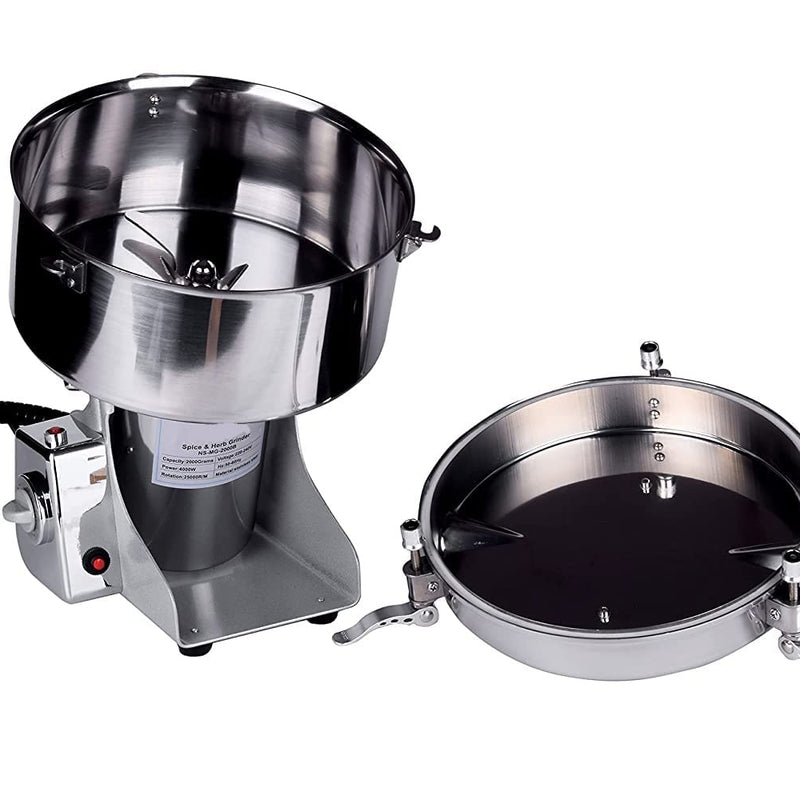 Kiran Enterprises 4000W Spices Grinder, Silver