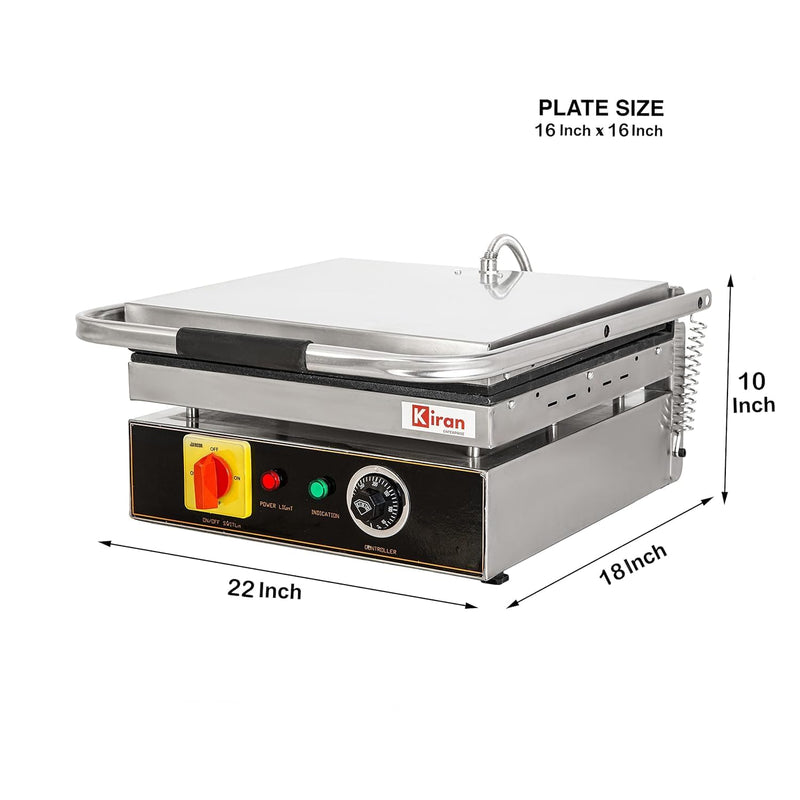 KIRAN ENTERPRISES 9 Slice Jumbo Electric Commercial Sandwich Maker Grill