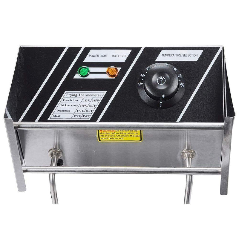 KIRAN ENTERPRISES 6 Litre Electric Deep Fryer Machine with Copper Heater & Temperature Control