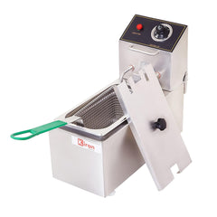 Kiran Enterprise Stainless Steel Electric 5 Liter Deep Fryer for Restaurant and Kitchen and  commercial Use Kiran Enterprise