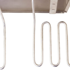 Kiran Enterprise Stainless Steel Electric 8 Liter Double Pan Deep Fryer with Detachable Leg for Restaurant and Kitchen and commercial Use