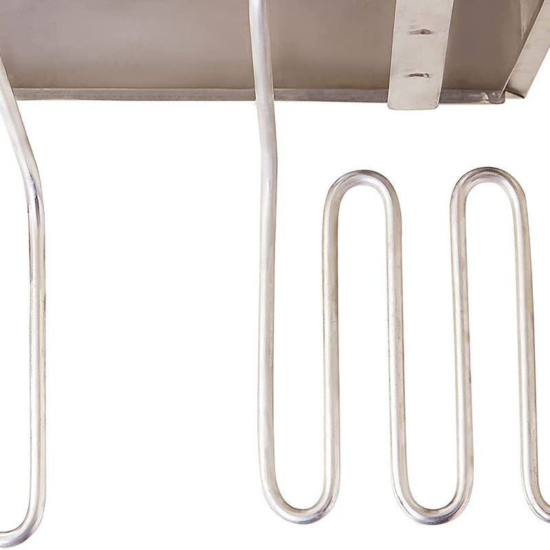 Kiran Enterprise Stainless Steel Electric 8 Liter Double Pan Deep Fryer with Detachable Leg for Restaurant and Kitchen and commercial Use