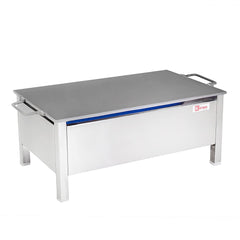 KIRAN ENTERPRISES Gas Hot Dosa Plate Stainless Steel Body with Plate size 15 x 27 for making Dosa, Capati Omlete Uttapa, radiant