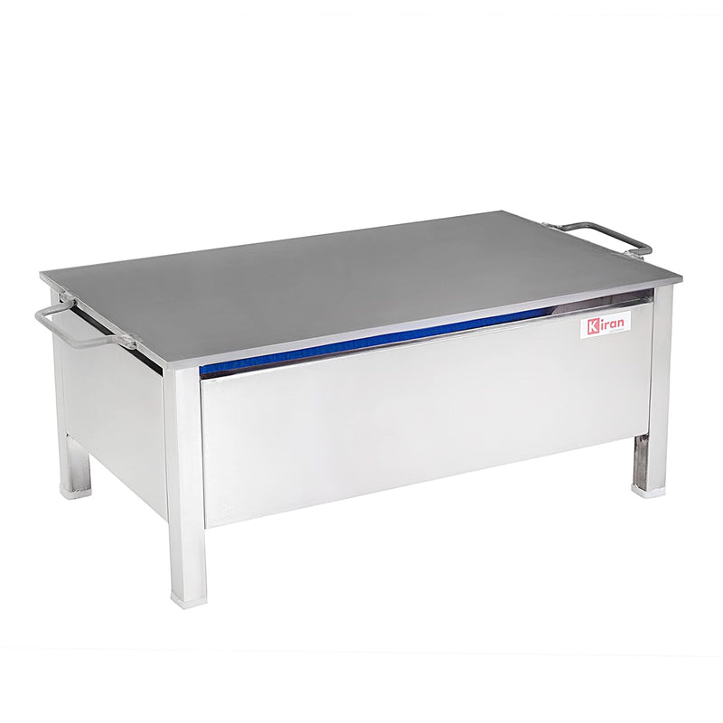 KIRAN ENTERPRISES Gas Hot Dosa Plate Stainless Steel Body with Plate size 15 x 27 for making Dosa, Capati Omlete Uttapa, radiant