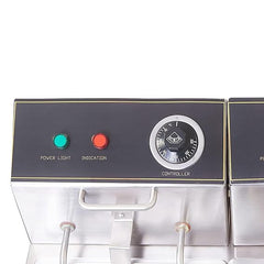 Electric & Gas 12+12 Liter Capacity Deep Fryer For Bulk Frying for Restaurant and Kitchen and commercial Use