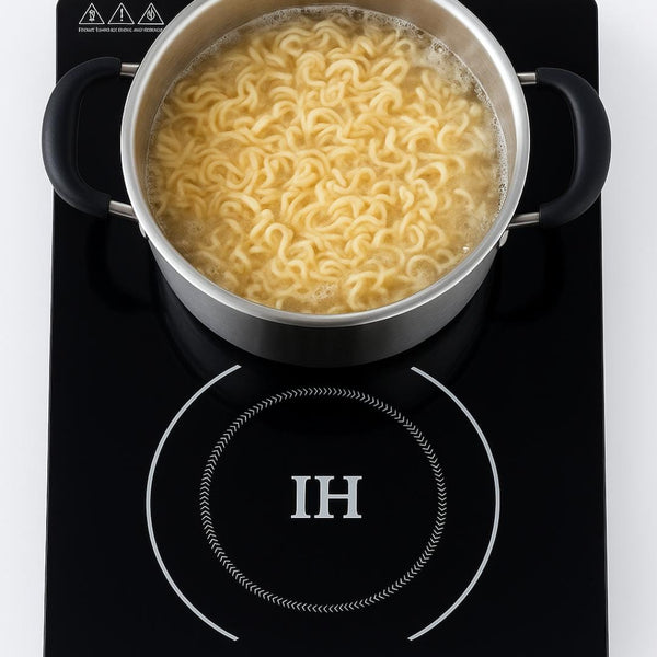 Kiran Full Black Body Induction | 2500W | Square | Flat Base | Removable Adapter & Touchscreen + Knob Model