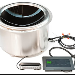 Kiran Full SS Premium Induction - 400 | 8000W | Round | Wok Base | Digital Model