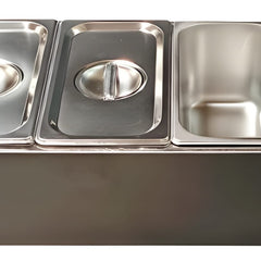 Electric Bain Marie without Glass - 3 Compartments (3) GN Pans of 1/3 150mm ~ 5.5L/Pan)