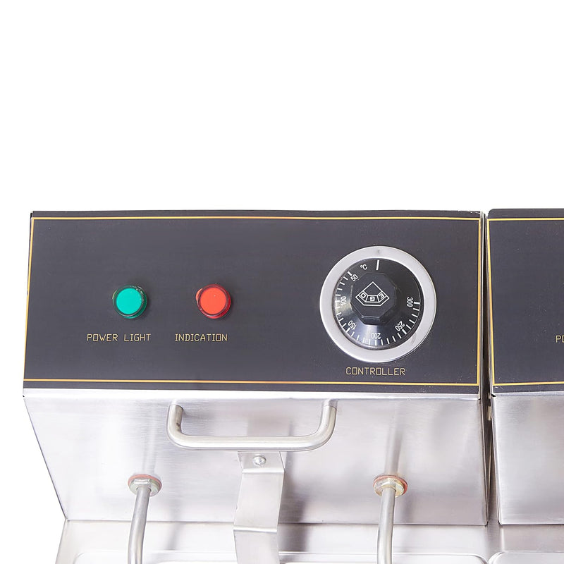 Kiran Enterprise Stainless Steel Electric & Gas 16 Liter Deep Fryer For Bulk Frying for  Restaurant and Kitchen and commercial Use