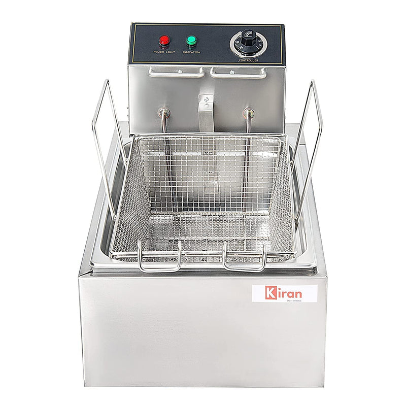 Kiran Enterprises 23 Liter Deep Fryer Vertical Electric with Basket 23 Liter Capacity Electric Deep Fryer