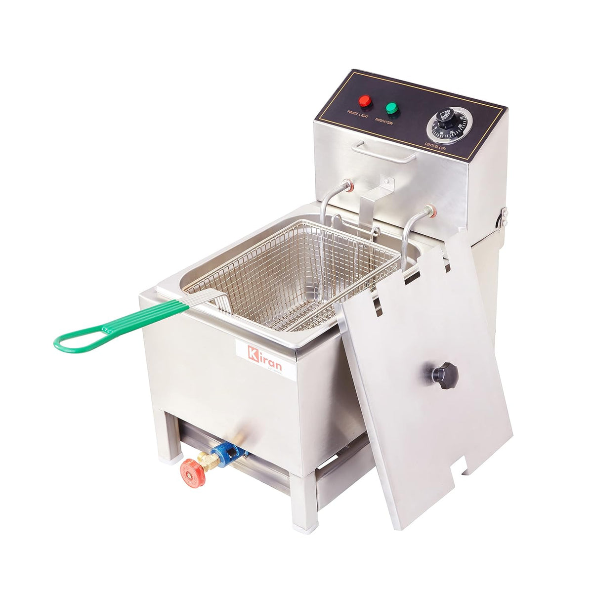 Stainless Steel 8 Liter Deep Fryer Electric & Gas for Restaurant and Kitchen and commercial Use