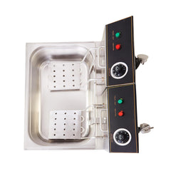 Kiran Enterprise Stainless Steel Electric & Gas 16 Liter Deep Fryer For Bulk Frying for  Restaurant and Kitchen and commercial Use