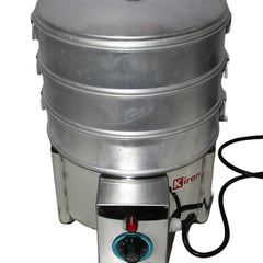 Kiran Enterprises Premium Aluminium Momos Maker & Steamer with Handles, Durable 3 Tier Steamer for Cooking, Suitable for Home, Hotels, Restaurant