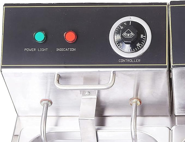 Kiran Enterprises Stainless Steel Electric 23 Liter Capacity Deep Fryer for Restaurant and Kitchen and commercial Use