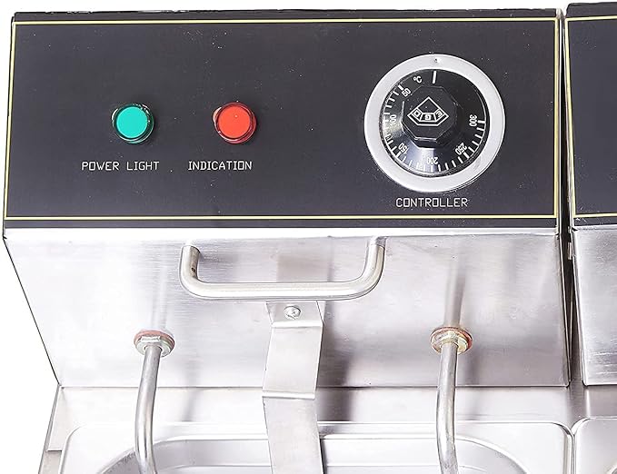 Kiran Enterprises Stainless Steel Electric 23 Liter Capacity Deep Fryer for Restaurant and Kitchen and commercial Use